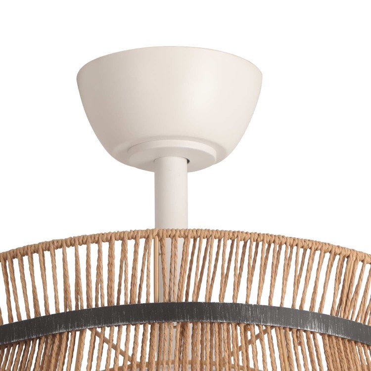 VENT.LED DC BLANCO T.NEG 3P 50CM RG
