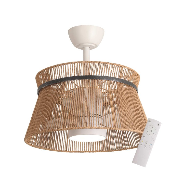 VENT.LED DC BLANCO T.NEG 3P 50CM RG