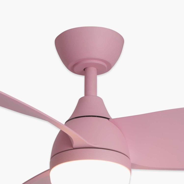 POLIZIA. 7066 LED VENTILADOR DC ROSA 91CM 3P RG