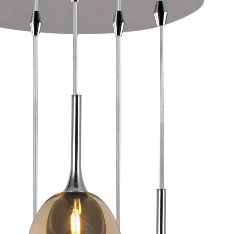 COD. 3056 LAMPARA 5L ACERO CROMADO