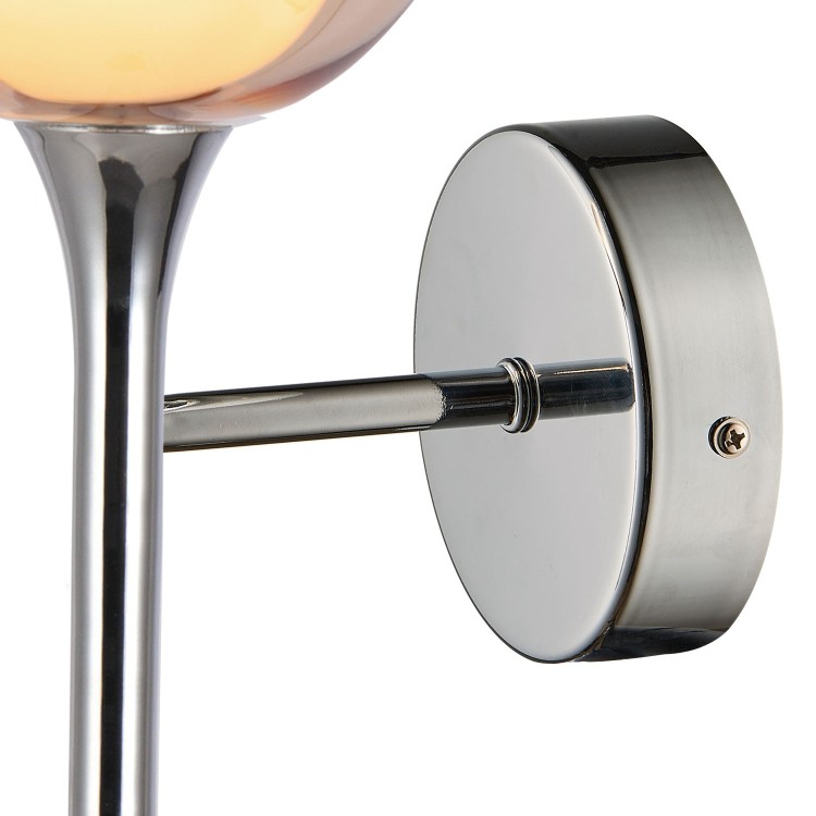 COD. 3031 APLIQUE 1L ACERO CROMADO