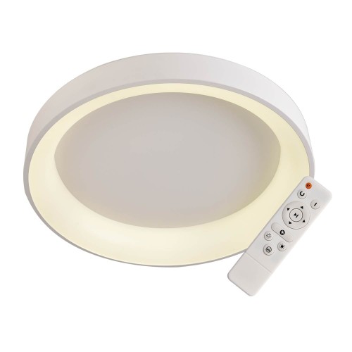 PLAFÓN LED ACRÍLICO E METAL BLANCO