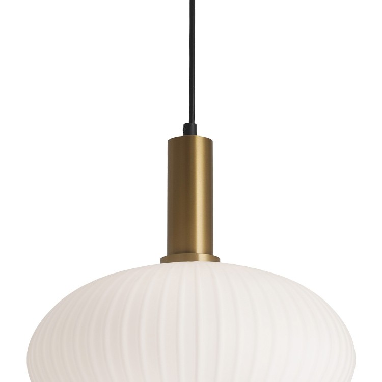 COD.9029 PENDENTE  1L.E27 30*200CM ORO+OPAL