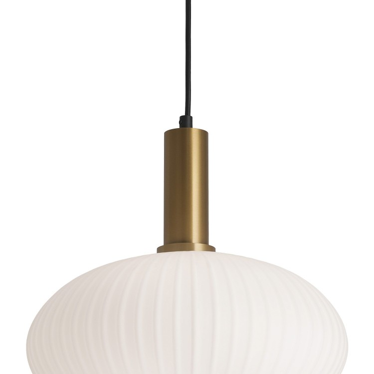 COD.9029 PENDENTE  1L.E27 30*200CM ORO+OPAL