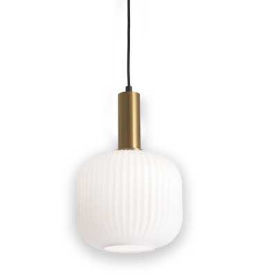 COD.9031 SUPENSION 1L.E27 20*200CM ORO+OPAL 2