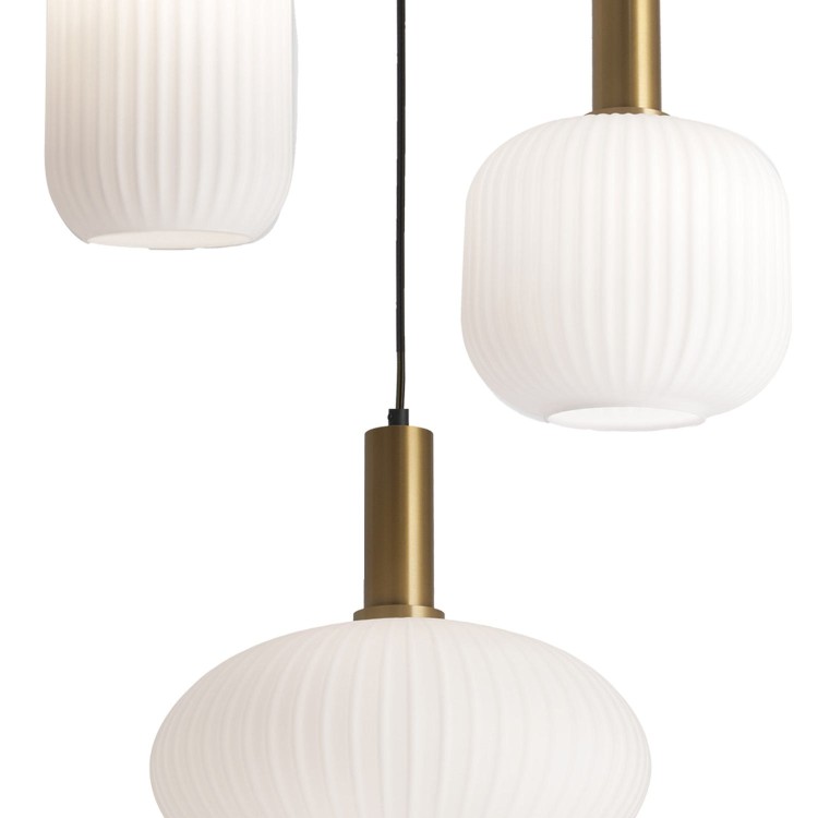 CODICE 9036 LAMPADA IN ACCIAIO A 3 LUCI CON FINITURA ORO