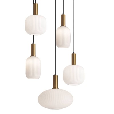 NOM DE L'ORGANISME LA LAMPE 5 LUMIÈRES ACIER FINI EN OR 2