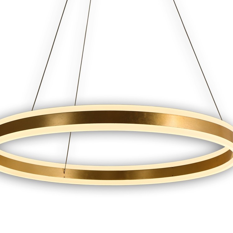 CODE. 9028 LED-LAMPE AUS METALL, ALUMINIUM UND ACRYL MIT GOLDENER OBERFLÄCHE