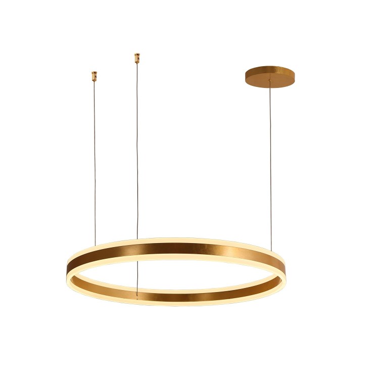 CODICE. 9028 LAMPADA LED IN METALLO, ALLUMINIO E ACRILICO CON FINITURA ORO