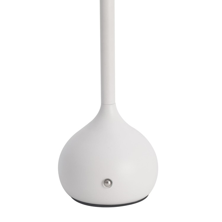 Cód. 3280-Lámpara de mesa sin cable acero pintado blanco