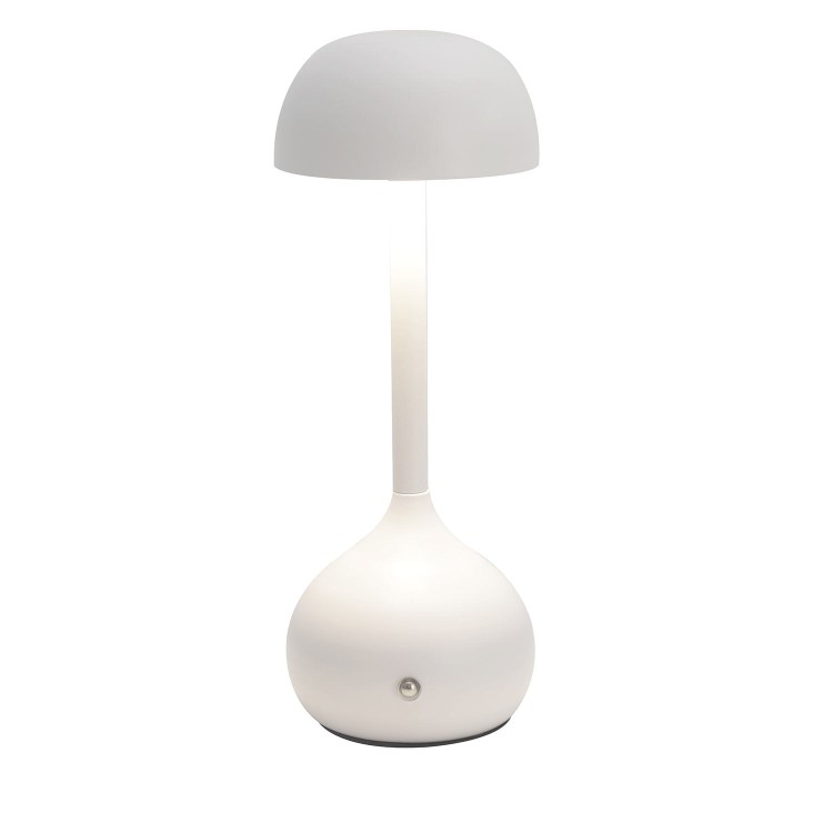 Cód. 3280-Lámpara de mesa sin cable acero pintado blanco