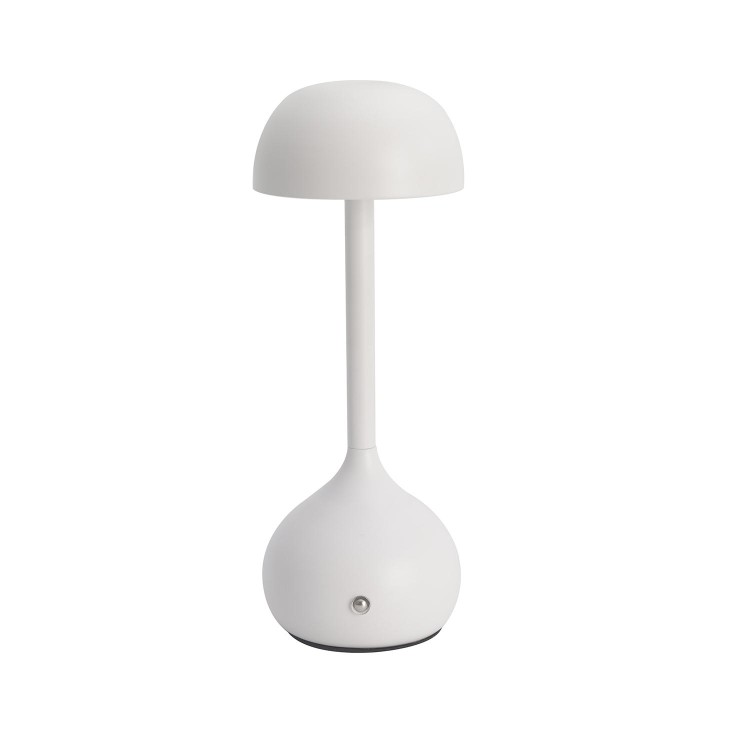 Cod. 3280-Cabled lampe de table acier peint blanc