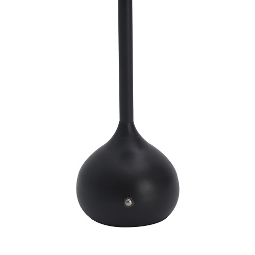 Codice. 3281-Lampa da tavolo senza filo di acciaio dipinto in nero