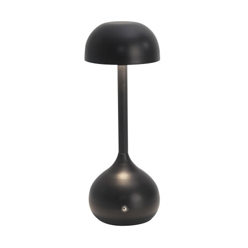Codice. 3281-Lampa da tavolo senza filo di acciaio dipinto in nero