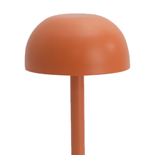 Codice. 3282-Lampa da tavolo senza fili di acciaio verniciato terracotta