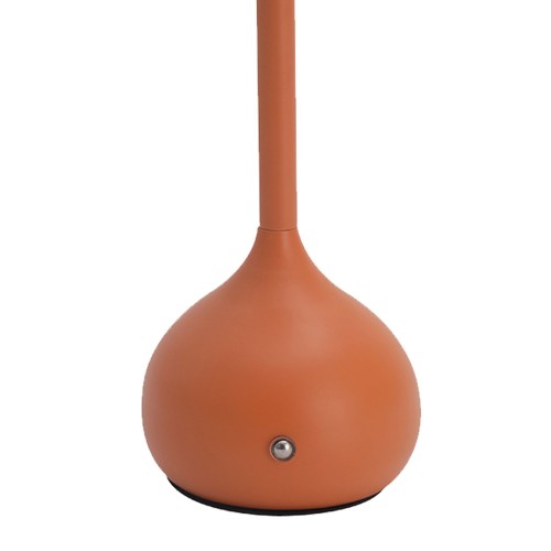 Codice. 3282-Lampa da tavolo senza fili di acciaio verniciato terracotta