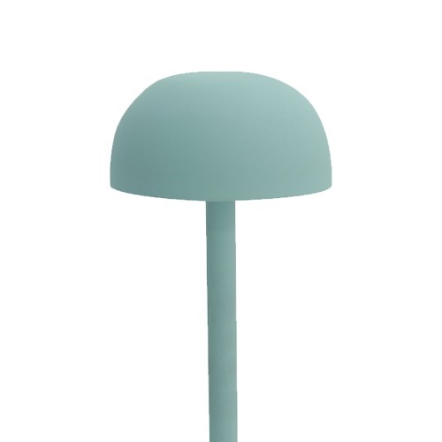 Codice 3283 - Lampada da tavolo senza fili, acciaio verniciato acquamarina