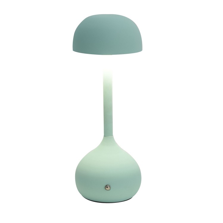 Cod. 3283-Cabled lâmpada de mesa de aço pintado de águamarine