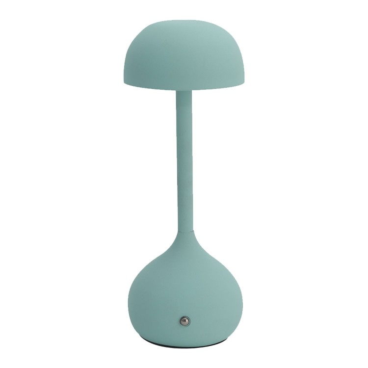 Cod. 3283-Cabled lampe de table acier peint eau marine