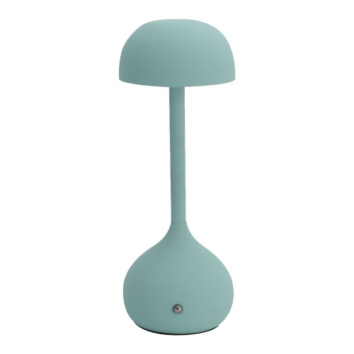 Codice 3283 - Lampada da tavolo senza fili, acciaio verniciato acquamarina