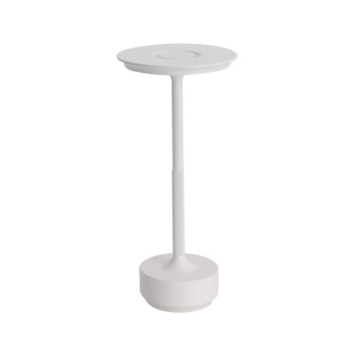 Codice. 3284-Lampa da tavolo senza fili, di acciaio bianco