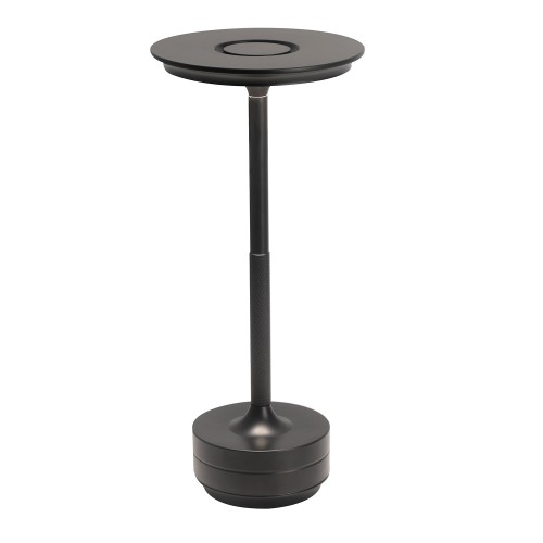 Codice. 3285-Lampa da tavolo senza filo di acciaio dipinto in nero