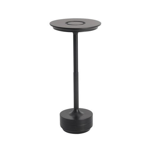 Codice. 3285-Lampa da tavolo senza filo di acciaio dipinto in nero
