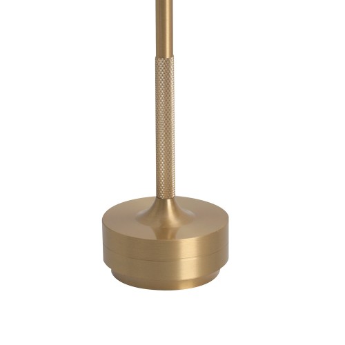 Codice. 3287-Lampa da tavolo senza fili di acciaio verniciato in oro
