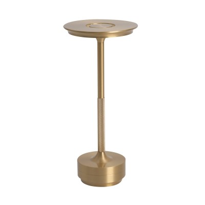 Cod. 3287-Kabel Tischleuchte Stahl lackiert Gold 2