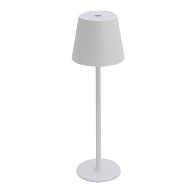 Código 3288-Candeeiro de mesa sem fios, aço pintado de branco 2