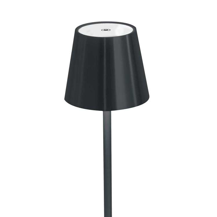 COD.3289 LAMPE DE TABLE SANS FIL ACIER PEINT EN NOIR 229LM