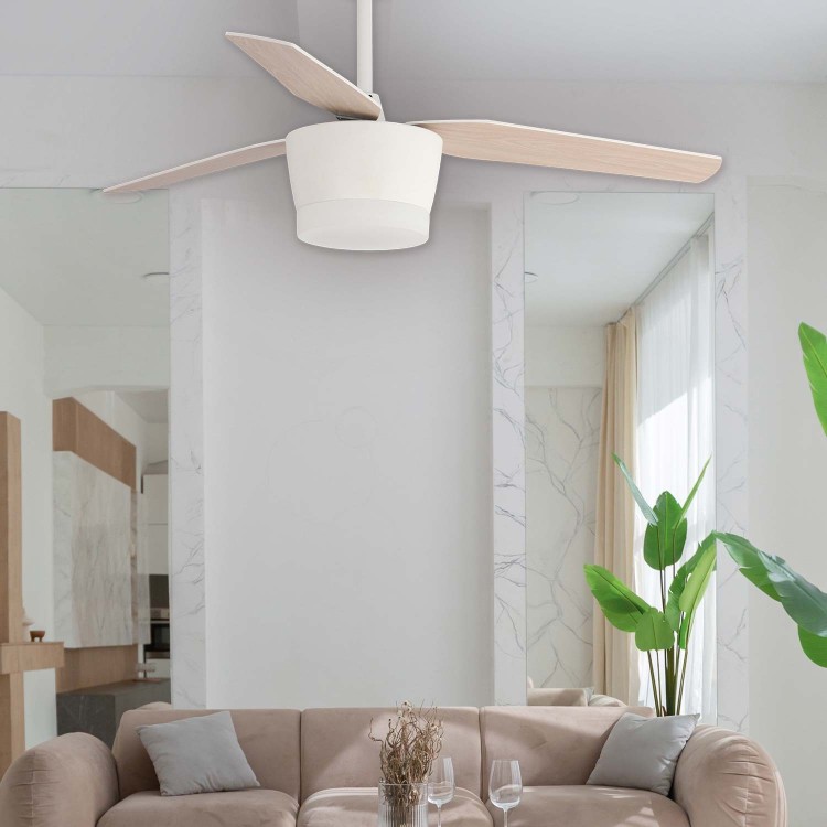 COD.55350 VENTILADOR GHANA BLANCO/HAYA