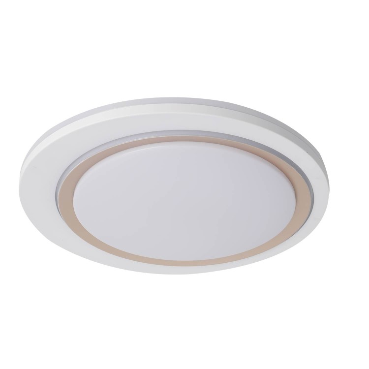 COD.9032 PLAFONNIER LED BLANC ET DORÉ Ø37CM RÉGLABLE 35W