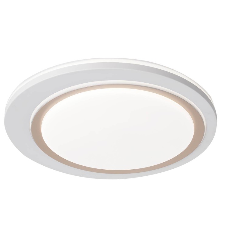 COD.9032 PLAFON LED BRANCO E DOURADO Ø37CM REGULÁVEL 35W