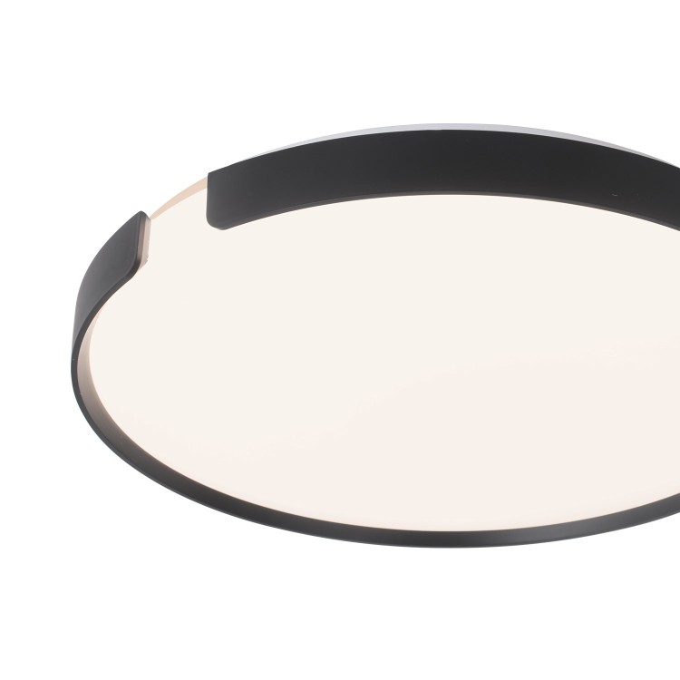 COD.9034 PLAFON LED NEGRO Ø50CM REGULABLE 53W