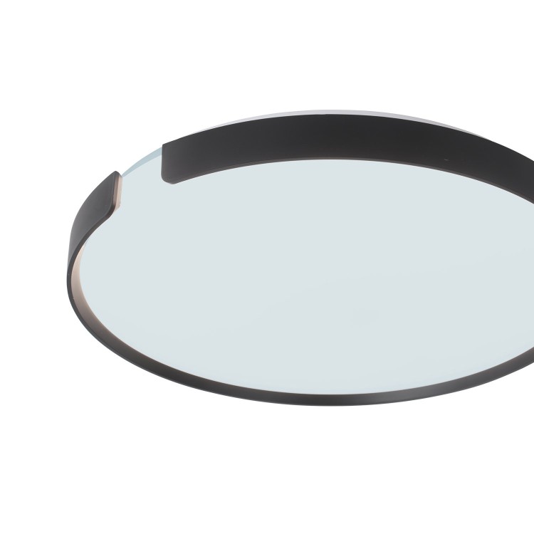 COD.9034 PLAFON LED NEGRO Ø50CM REGULABLE 53W