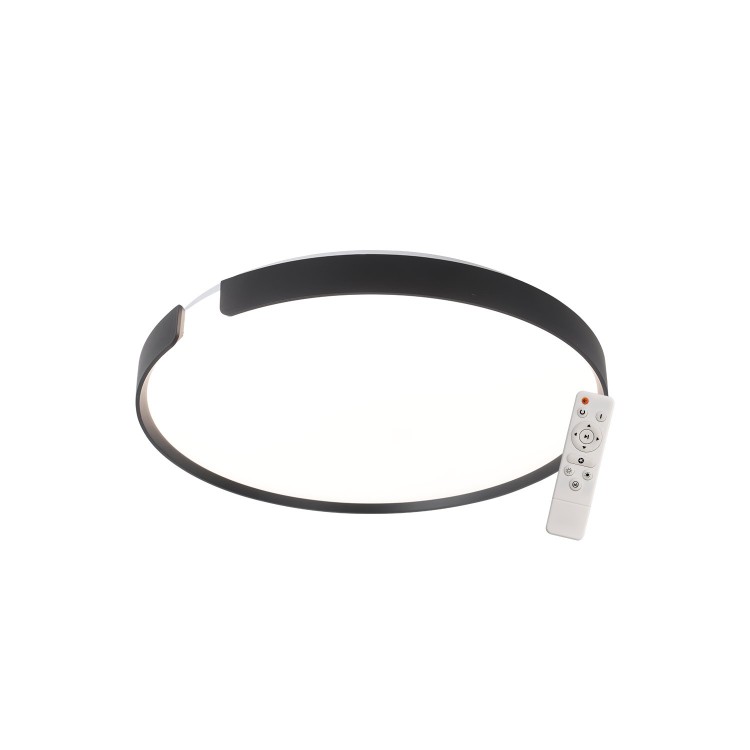 COD.9033 PLAFON LED NEGRO Ø37CM REGULABLE 35W