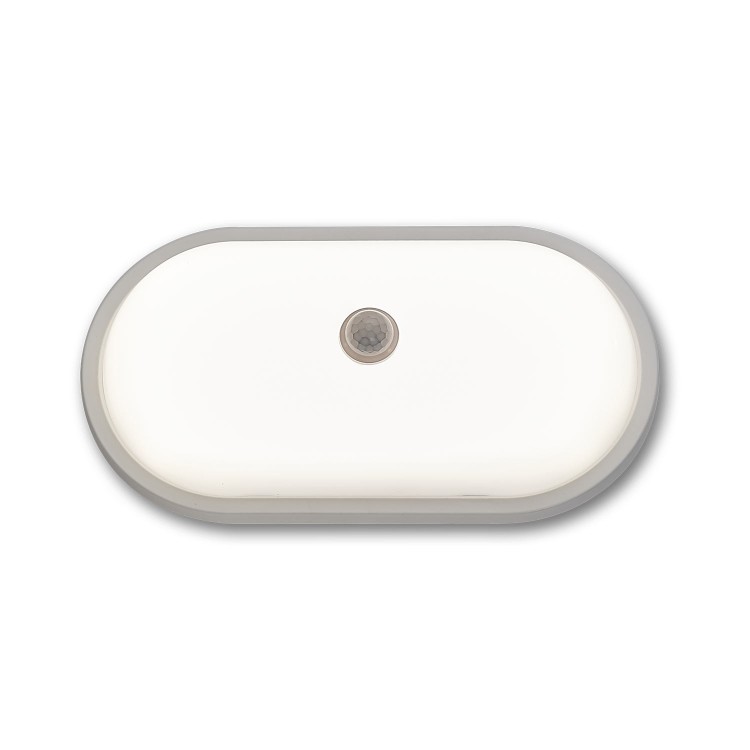 COD.54560 APPLIQUE ESTERNO LED 20W MODELLO OVALE CON SENSORE