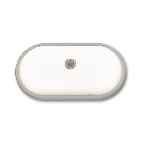 COD.54560 APLIQUE EXTERIOR LED 20W MODELO OVAL COM SENSOR