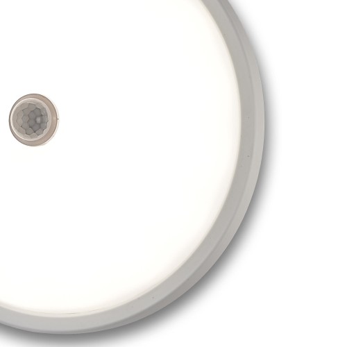 COD.54570 APLIQUE EXTERIOR LED 20W MODELO CIRCULAR COM SENSOR