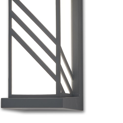 COD.54630 APLIQUE EXTERIOR LED 20W MODELO TAIPEI ANTRACITE