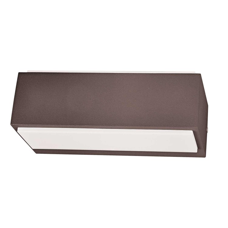 COD.45690 APLIQUE EXTERIOR LED 12W MODELO OSLO MARROM