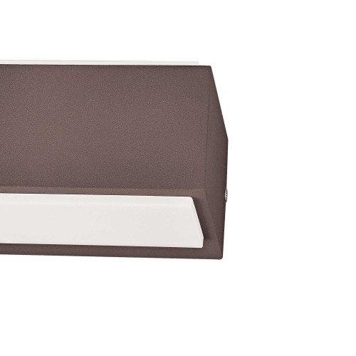 COD.45690 APLIQUE EXTERIOR LED 12W MODELO OSLO MARROM
