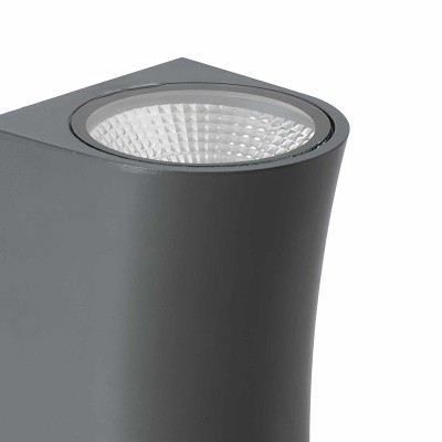 COD.47300 APPLIQUE DA ESTERNO LED 2X5W MODELLO MALI ANTRACITE 2