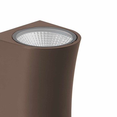 COD.47310 APLIQUE EXTERIOR LED 2x5W MODELO MALI MARRÓN 2