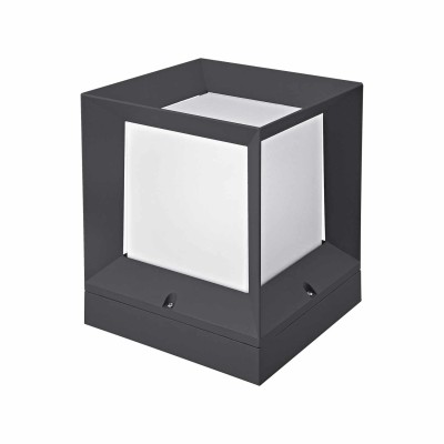 COD.45200 LAMPIONE DA MURO ESTERNO 1X100W MODELLO PANAMA ANTRACITE 22X27CM