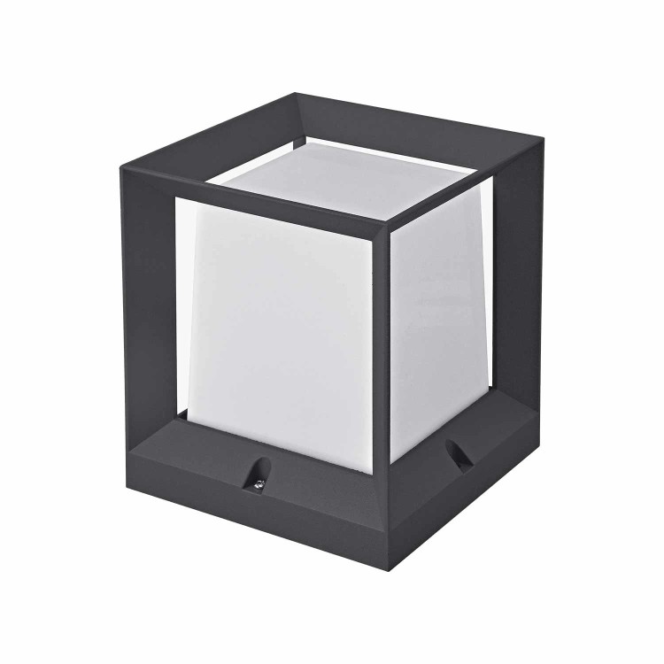 COD.45210 SOBREMURO EXTERIOR 1X100W MODELO PANAMÁ COR ANTRACITE 16X18,5CM