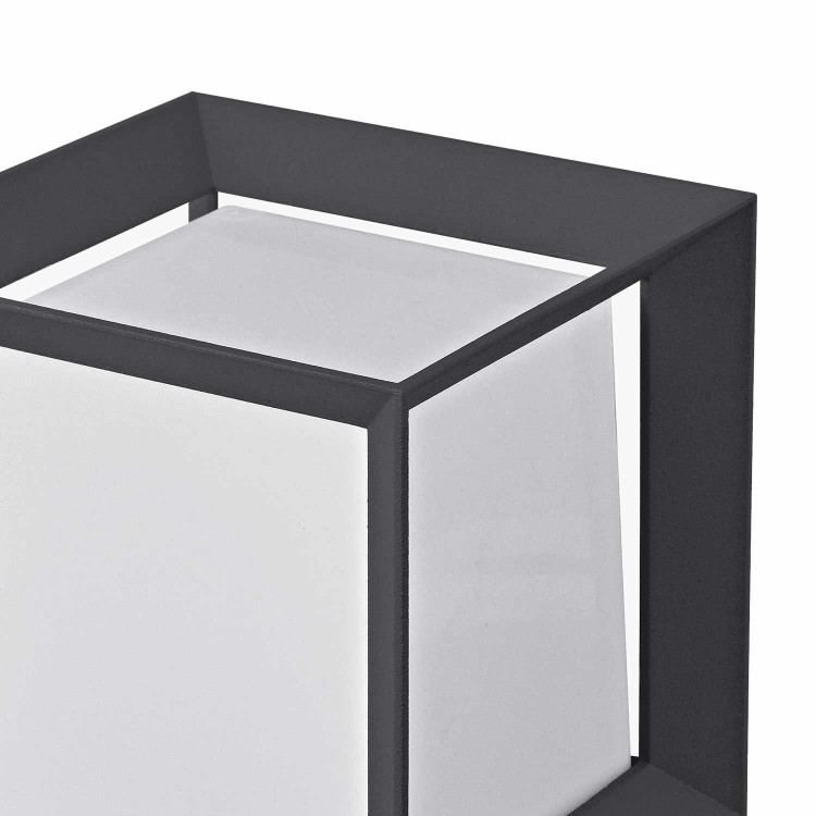 COD.45210 SOBREMURO EXTERIOR 1X100W MODELO PANAMÁ COLOR ANTRACITA 16X18,5CM