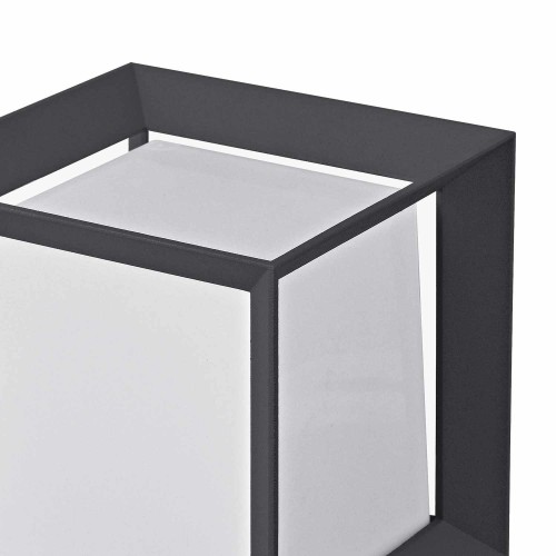 COD.45210 SOBREMURO EXTERIOR 1X100W MODELO PANAMÁ COR ANTRACITE 16X18,5CM
