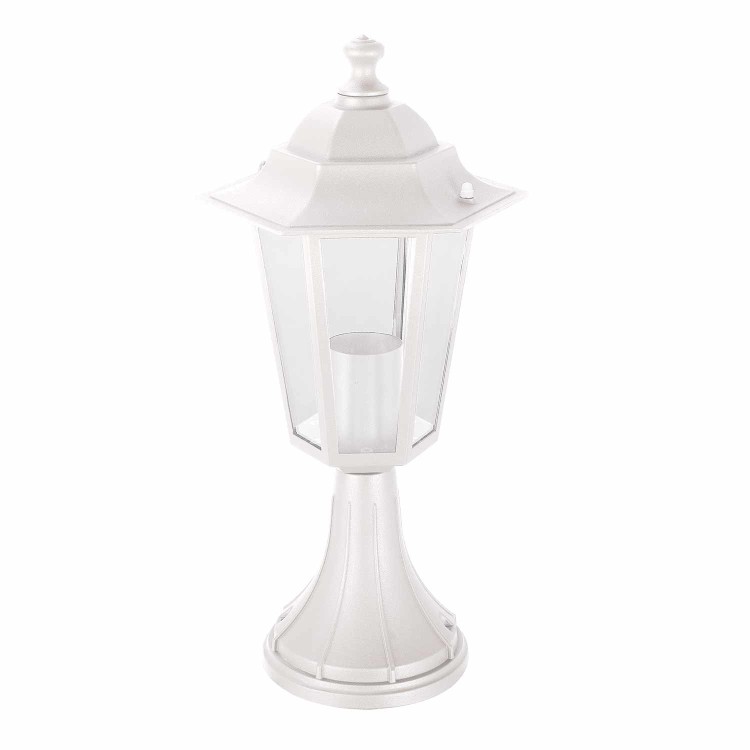 Cod.45500 Ao ar livre exterior 1x60W modelo hexagonal cor branca